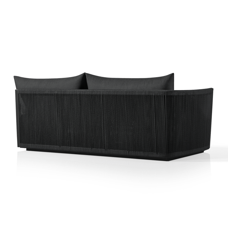 Antigua 2 Seat 1 Arm Left | Aluminum Asteroid, Panama Grafito, Rope Dark Grey