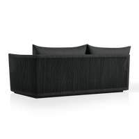Antigua 2 Seat 1 Arm Right | Aluminum Asteroid, Panama Grafito, Rope Dark Grey