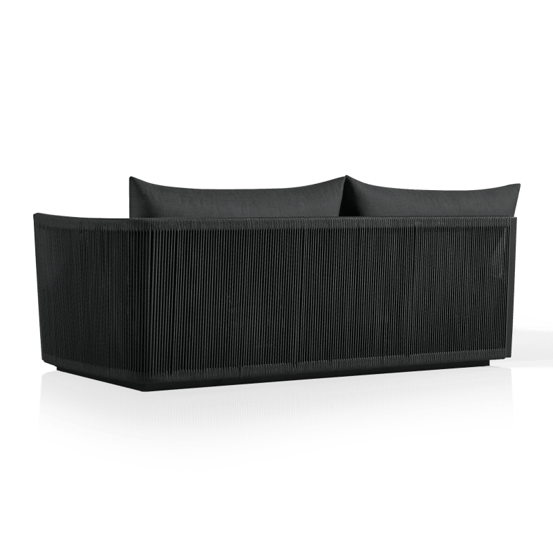 Antigua 2 Seat 1 Arm Right | Aluminum Asteroid, Panama Grafito, Rope Dark Grey
