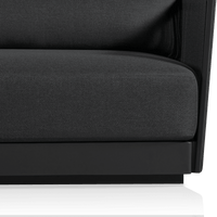 Antigua 2 Seat 1 Arm Right | Aluminum Asteroid, Panama Grafito, Rope Dark Grey