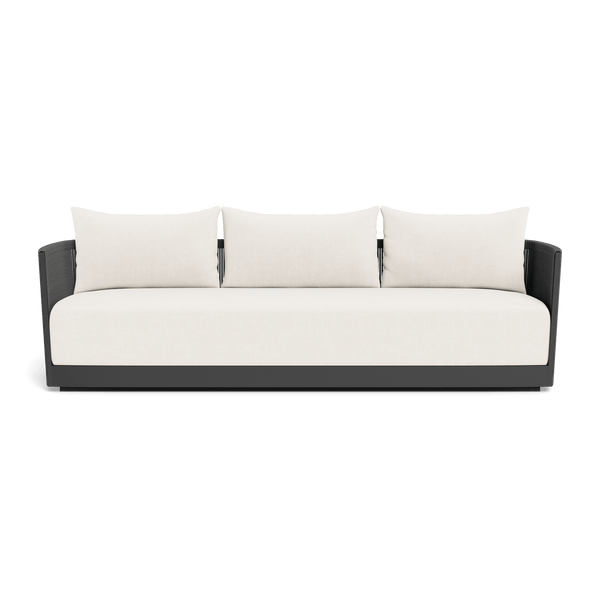 Antigua 3 Seat Sofa | Aluminum Asteroid, Altona Snow, Rope Dark Grey