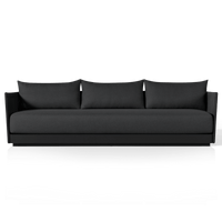 Antigua 3 Seat Sofa | Aluminum Asteroid, Panama Grafito, Rope Dark Grey