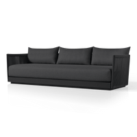 Antigua 3 Seat Sofa | Aluminum Asteroid, Panama Grafito, Rope Dark Grey