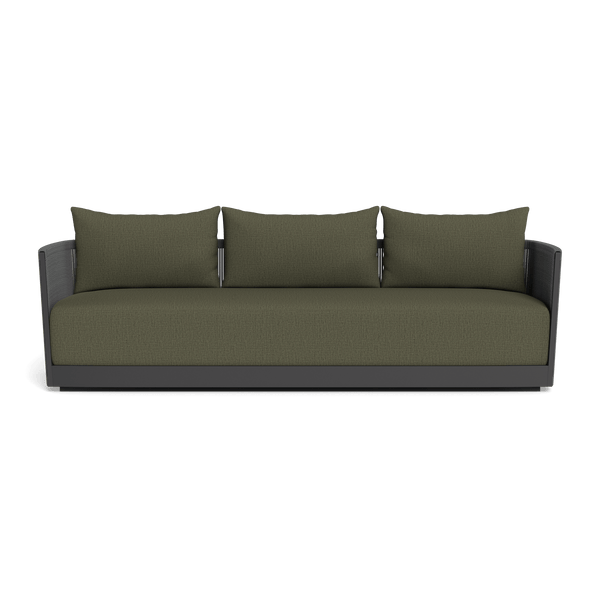Antigua 3 Seat Sofa | Aluminum Asteroid, Stirling Moss, Rope Dark Grey