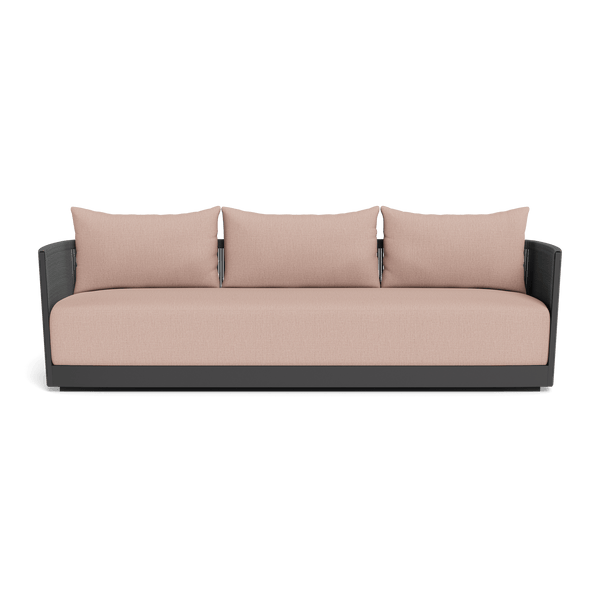 Antigua 3 Seat Sofa | Aluminum Asteroid, Stirling Powder, Rope Dark Grey