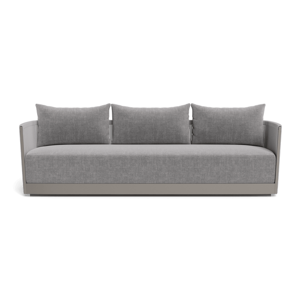 Antigua 3 Seat Sofa | Aluminum Taupe, Altona Dove, Rope Light Grey