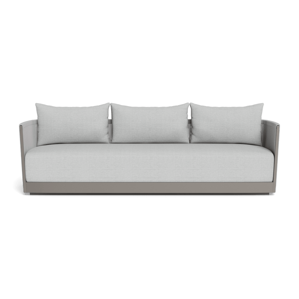 Antigua 3 Seat Sofa | Aluminum Taupe, Monterey Silver, Rope Light Grey