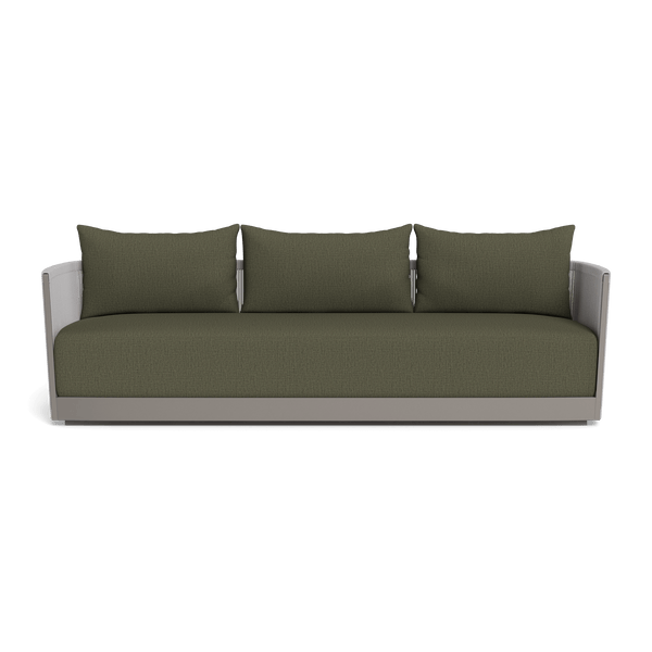 Antigua 3 Seat Sofa | Aluminum Taupe, Stirling Moss, Rope Light Grey