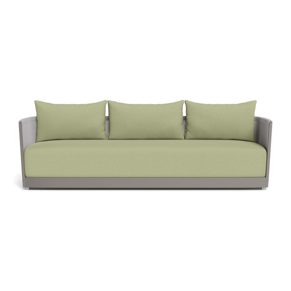 Antigua 3 Seat Sofa | Aluminum Taupe, Stirling Sage, Rope Light Grey