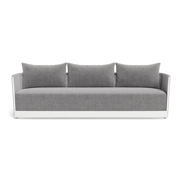 Antigua 3 Seat Sofa | Aluminum White, Altona Dove, Rope Light Grey