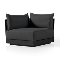 Antigua Corner | Aluminum Asteroid, Panama Grafito, Rope Dark Grey