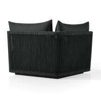 Antigua Corner | Aluminum Asteroid, Panama Grafito, Rope Dark Grey
