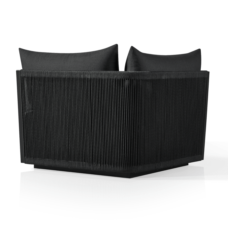 Antigua Corner | Aluminum Asteroid, Panama Grafito, Rope Dark Grey