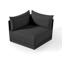Antigua Corner | Aluminum Asteroid, Panama Grafito, Rope Dark Grey