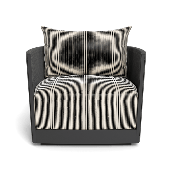 Antigua Lounge Chair | Aluminum Asteroid, Bateau Classic, Rope Dark Grey