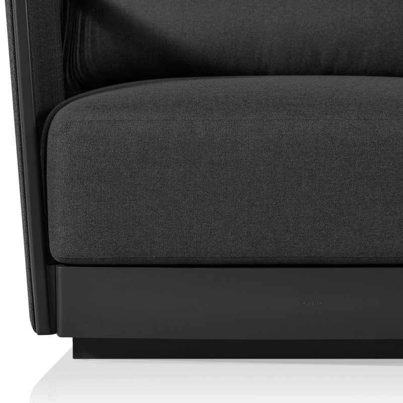 Antigua Lounge Chair | Aluminum Asteroid, Panama Grafito, Rope Dark Grey