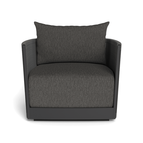 Antigua Lounge Chair | Aluminum Asteroid, Pebble Smoke, Rope Dark Grey