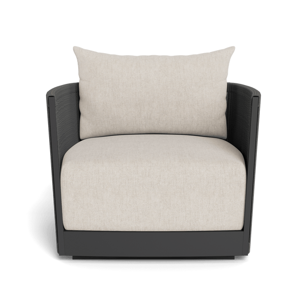 Antigua Lounge Chair | Aluminum Asteroid, Stirling Shadow, Rope Dark Grey