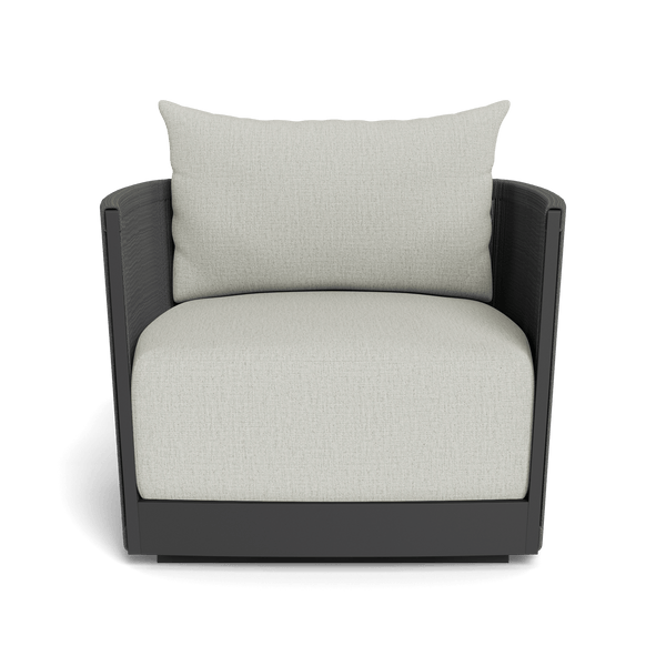 Antigua Lounge Chair | Aluminum Asteroid, Stirling Smoke, Rope Dark Grey