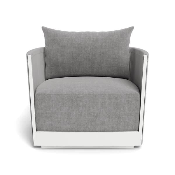Antigua Lounge Chair | Aluminum White, Altona Dove, Rope Light Grey