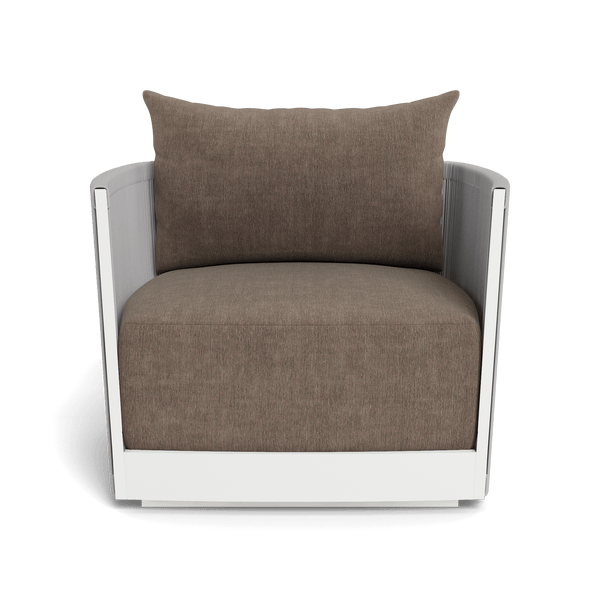 Antigua Lounge Chair | Aluminum White, Altona Mink, Rope Light Grey