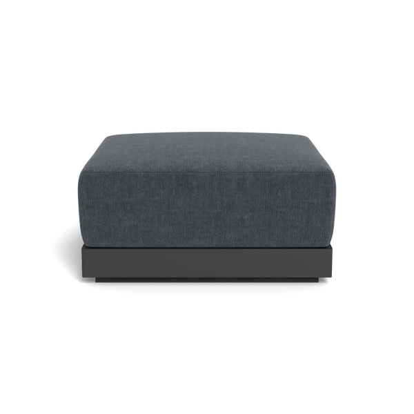 ANTIGUA OTTOMAN | Aluminum Asteroid, Altona Slate,
