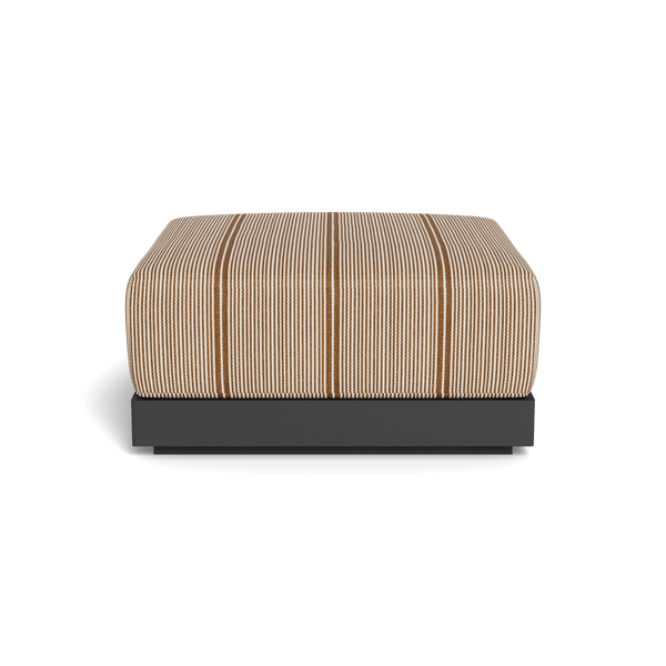 ANTIGUA OTTOMAN | Aluminum Asteroid, Bateau Teak,