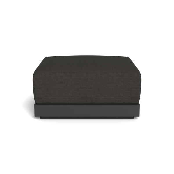ANTIGUA OTTOMAN | Aluminum Asteroid, Monterey Charcoal,
