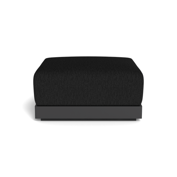 ANTIGUA OTTOMAN | Aluminum Asteroid, Pebble Charcoal,