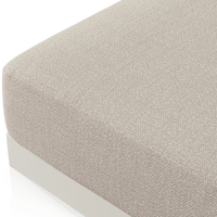 Antigua Ottoman | Aluminum Bone, Siesta Taupe,