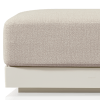 Antigua Ottoman | Aluminum Bone, Siesta Taupe,
