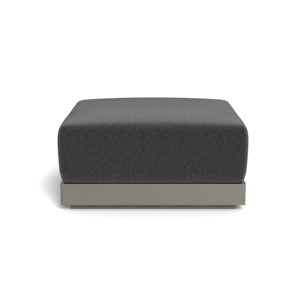 ANTIGUA OTTOMAN | Aluminum Taupe, Marley Boulder,