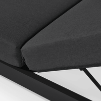 Antigua Sun Lounge | Aluminum Asteroid, Panama Grafito, Rope Dark Grey