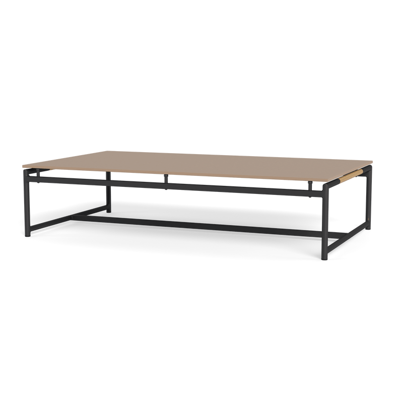 Breeze Coffee Table | Aluminum White, Glass White,