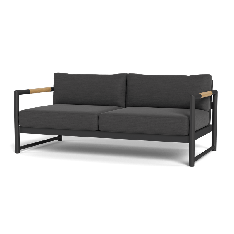 Breeze Xl 2 Seat Sofa | Aluminum Asteroid, Panama Grafito,