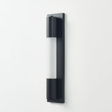 Breeze XL Outdoor Sconce | Aluminum Asteroid, Frosted Glass,