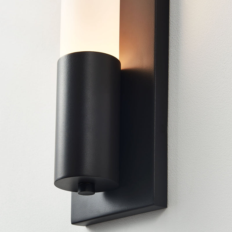 Breeze XL Outdoor Sconce | Aluminum Asteroid, Frosted Glass,