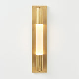 Breeze XL Outdoor Sconce | Vintage Brass, Frosted Glass,