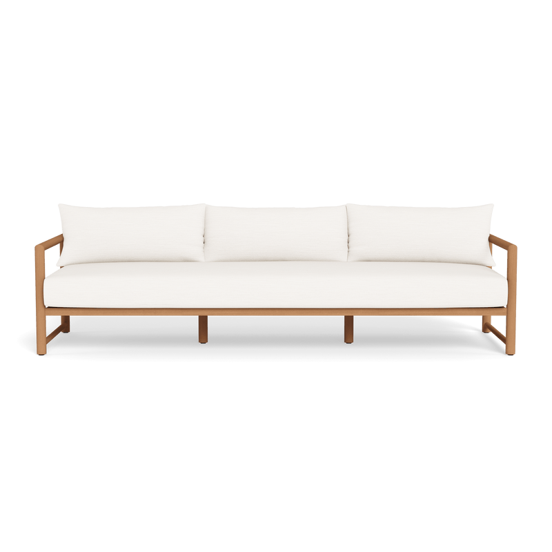 Breeze Xl Teak 3 Seat Sofa | Teak Natural, Altona Dove,