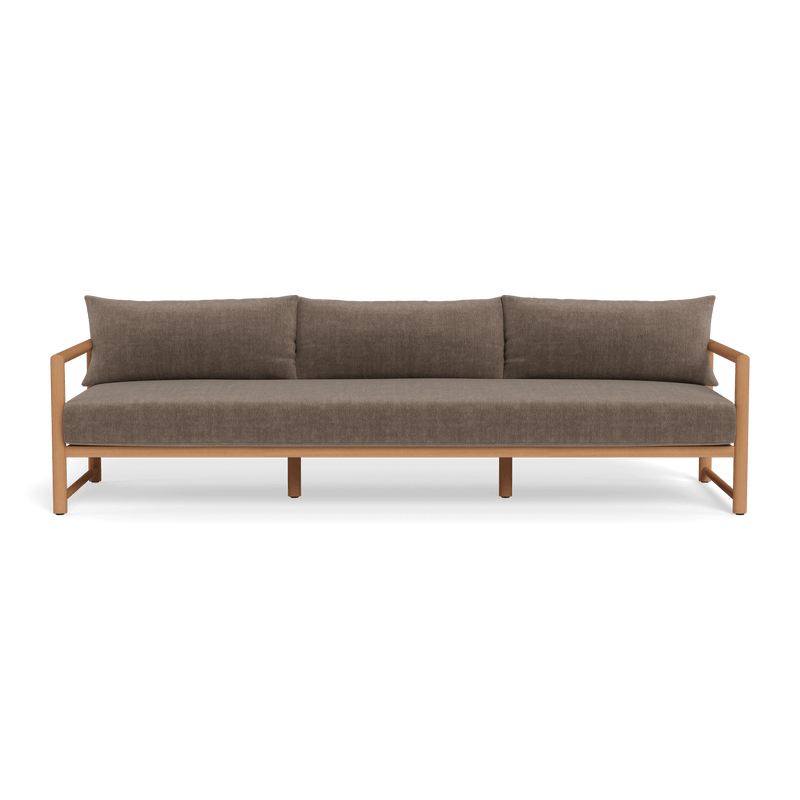 Breeze Xl Teak 3 Seat Sofa | Teak Natural, Altona Mink,