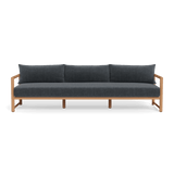 Breeze Xl Teak 3 Seat Sofa | Teak Natural, Altona Slate,