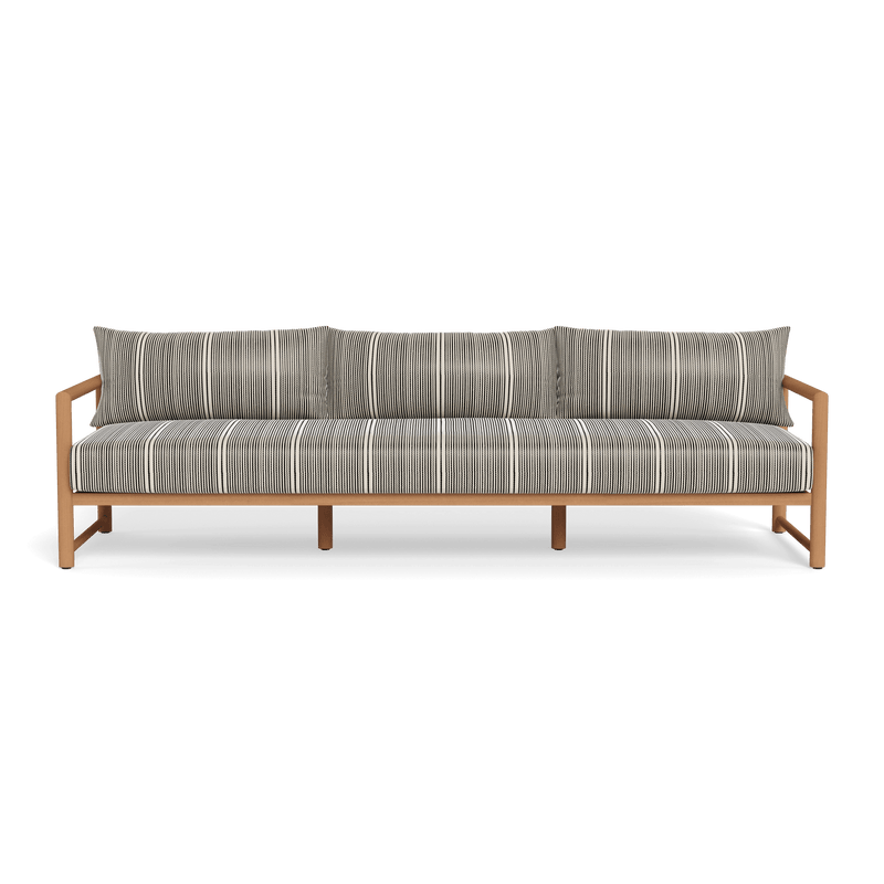 Breeze Xl Teak 3 Seat Sofa | Teak Natural, Bateau Classic,