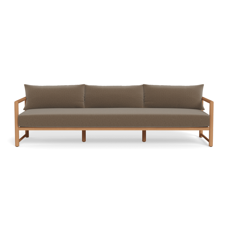 Breeze Xl Teak 3 Seat Sofa | Teak Natural, Marley Mink,