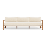 Breeze Xl Teak 3 Seat Sofa | Teak Natural, Marley Parchment,