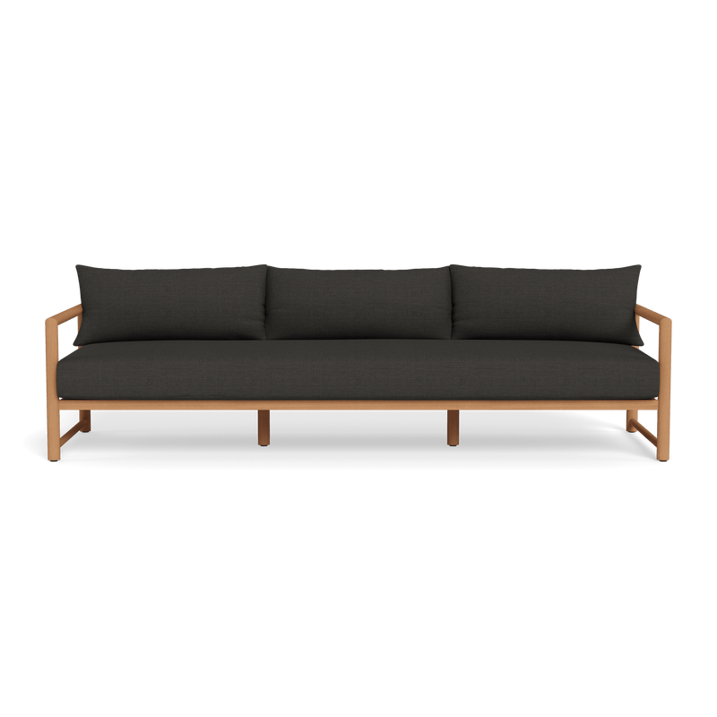 Breeze Xl Teak 3 Seat Sofa | Teak Natural, Monterey Charcoal,