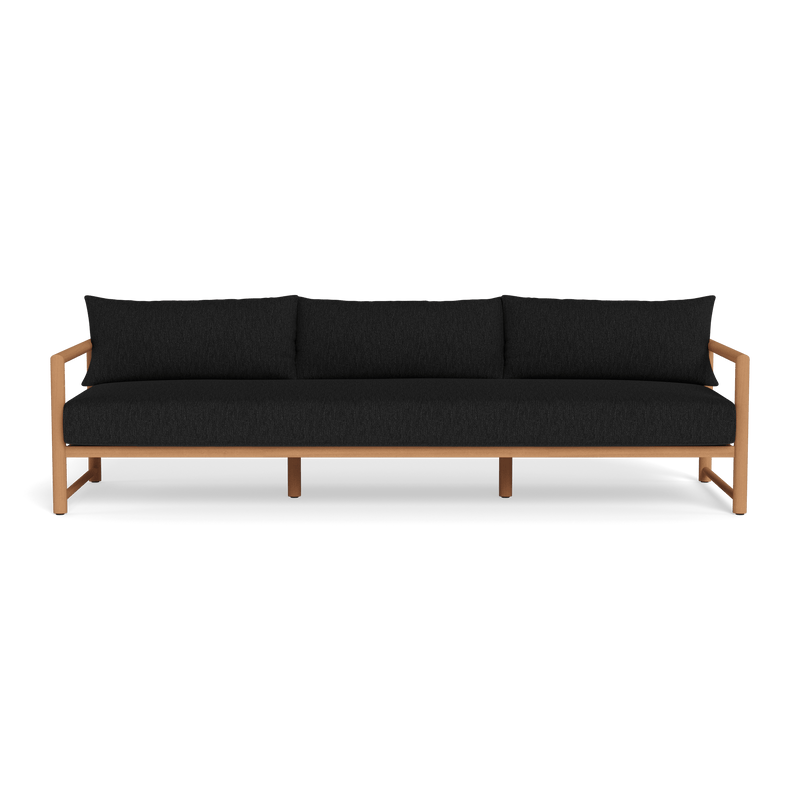 Breeze Xl Teak 3 Seat Sofa | Teak Natural, Pebble Charcoal,