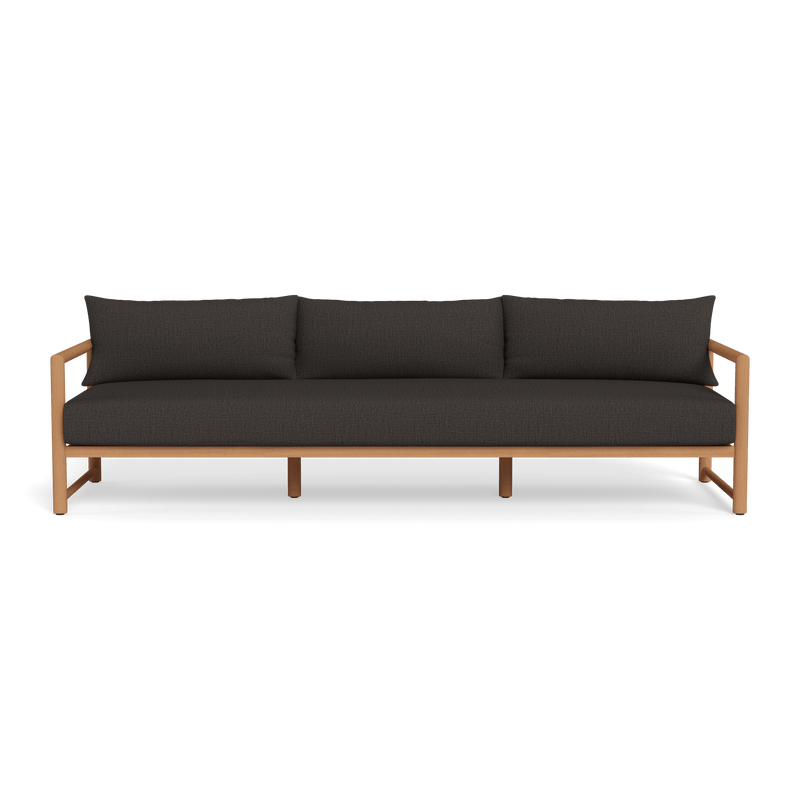 Breeze Xl Teak 3 Seat Sofa | Teak Natural, Stirling Flint,