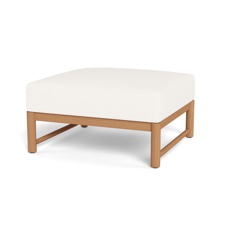 Breeze Xl Teak Ottoman | Teak Natural, Panama Blanco,