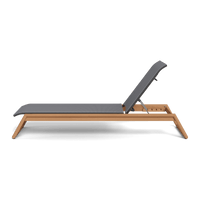 Breeze Xl Teak Stacking Sun Lounge