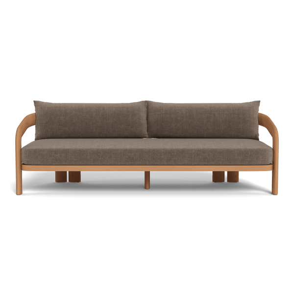 Chloe 3 Seat Sofa | Teak Natural, Altona Mink,